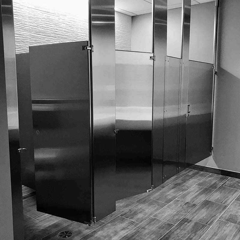 Brikley Compact Laminate Toilet Partitions For Shopping Mall